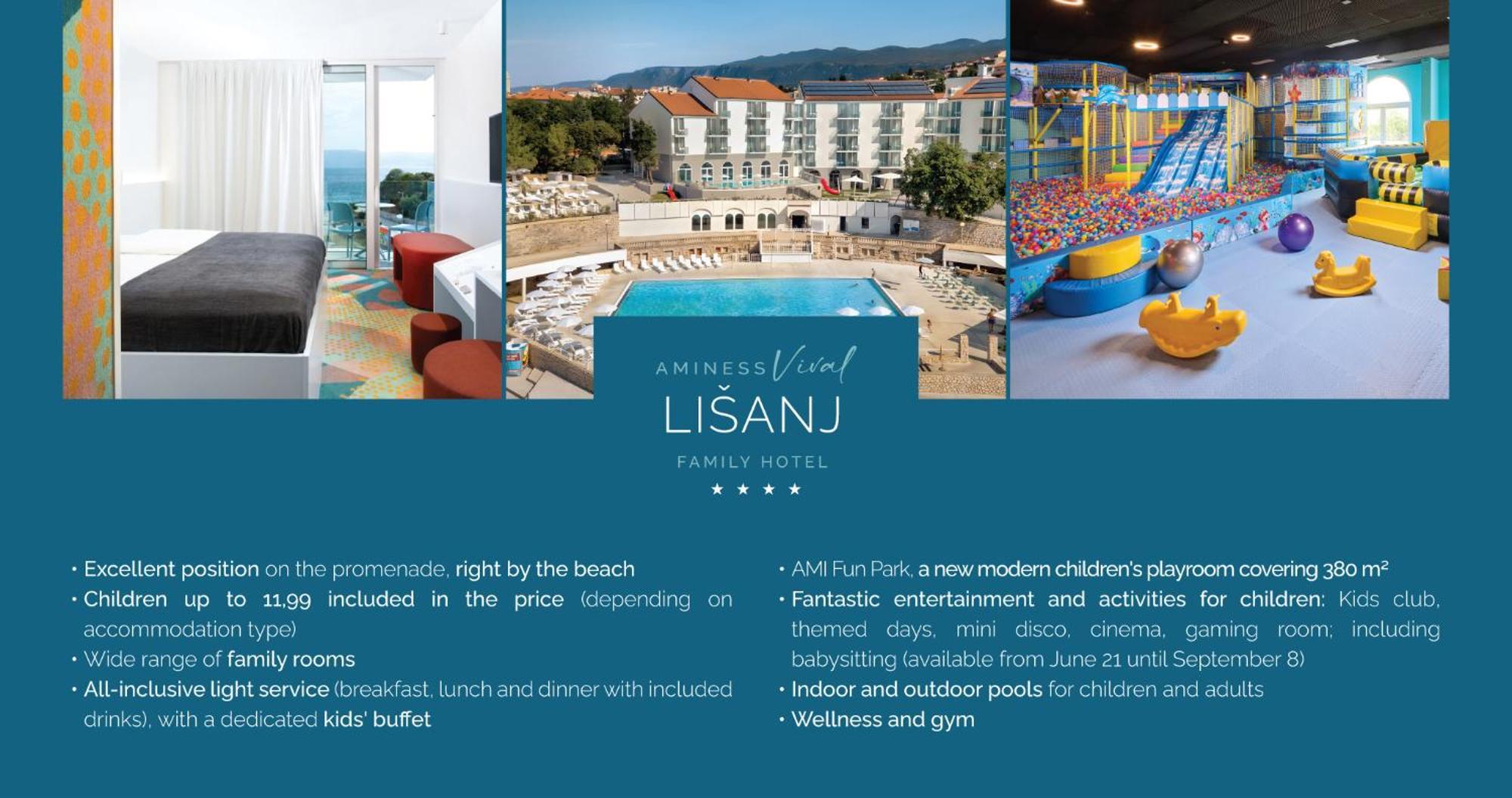 Aminess Vival Lisanj Family Hotel Novi Vinodolski Dış mekan fotoğraf